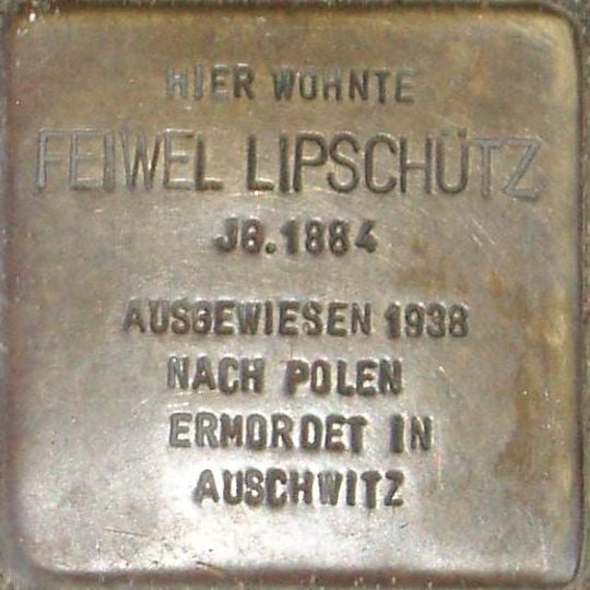 Stolperstein en memoria de Feiwel Lipschütz