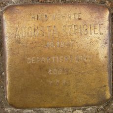 Stolperstein dedicated to Augusta Szpigiel