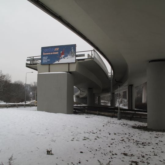 Bridge of Čuprova street over Povltavská street