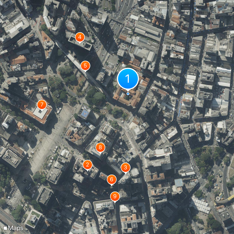 Mosteiro de São Bento Mapa