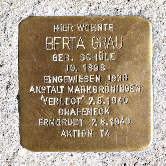 Stolperstein für Berta Grau