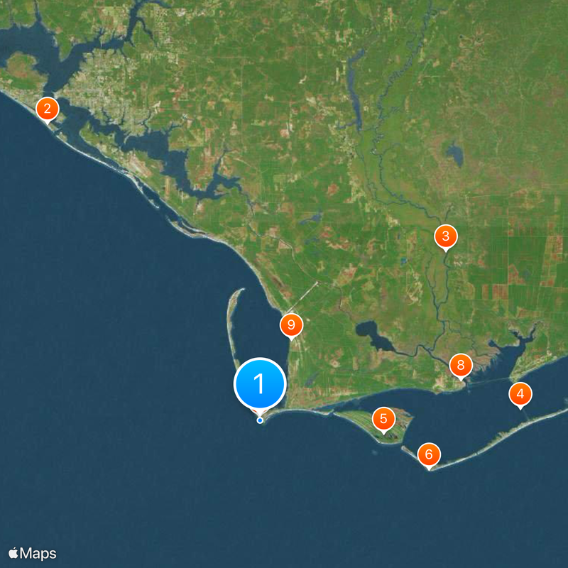 Cape San Blas Map
