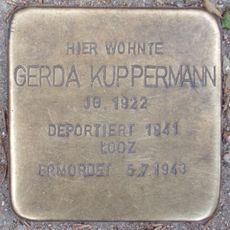 Stolperstein dedicated to Gerda Kuppermann