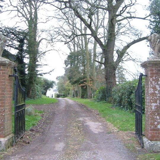 Gate Posts, Gates And Adjoining Railings Approximately 100 Metres East Of Rockbeare Manor