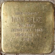 Stolperstein en memoria de Iwan Selke