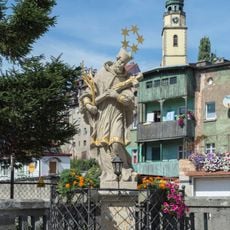 John of Nepomuk statue in Bystrzyca Kłodzka