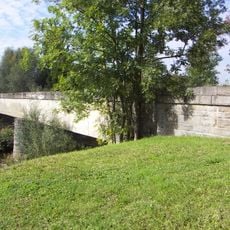 Teile der Bahntrasse, Schleppbahn Normalspur mit der Schleppbahnbrücke