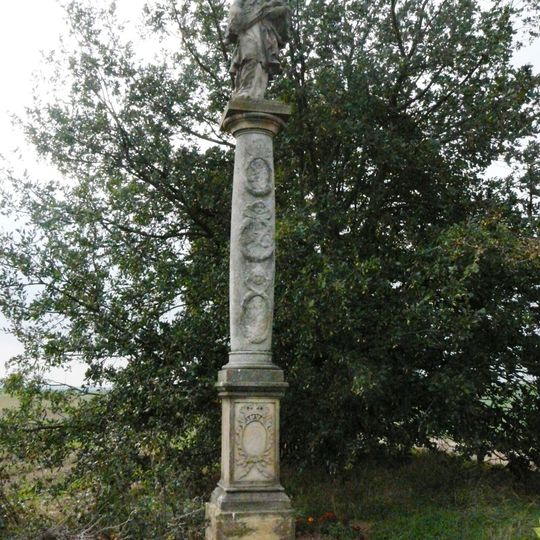 Column of Saint John of Nepomuk south of Křelov