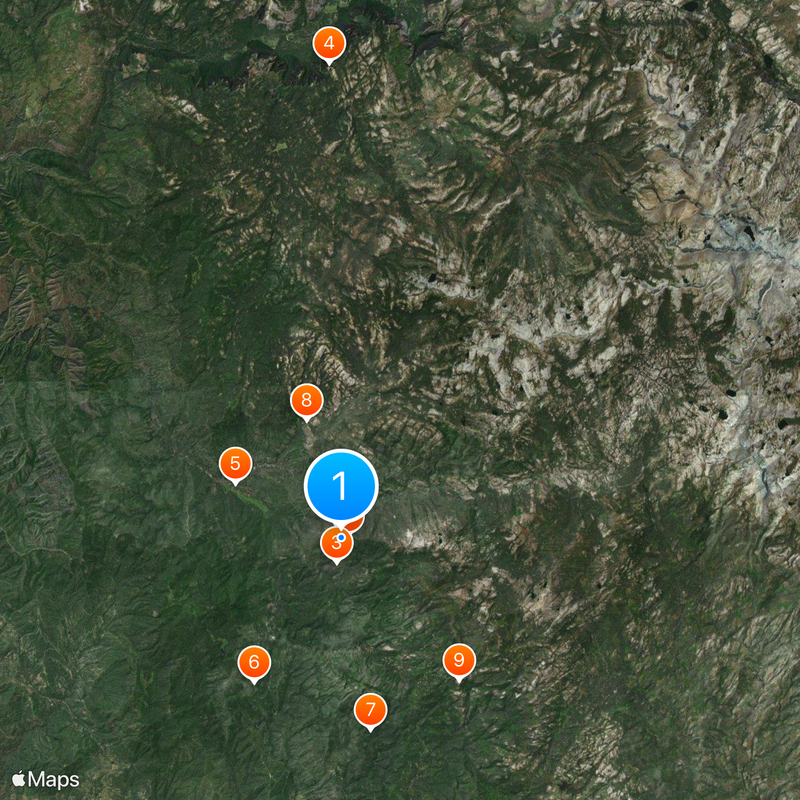 Mariposa Grove Map