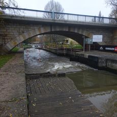 Most Generála Lišky - úsek přes mlýnské rameno Labe