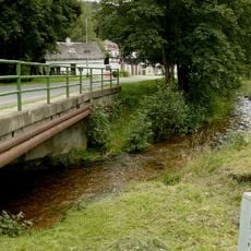 Most silnice III/21012 přes Stříbrný potok ve Stříbrné