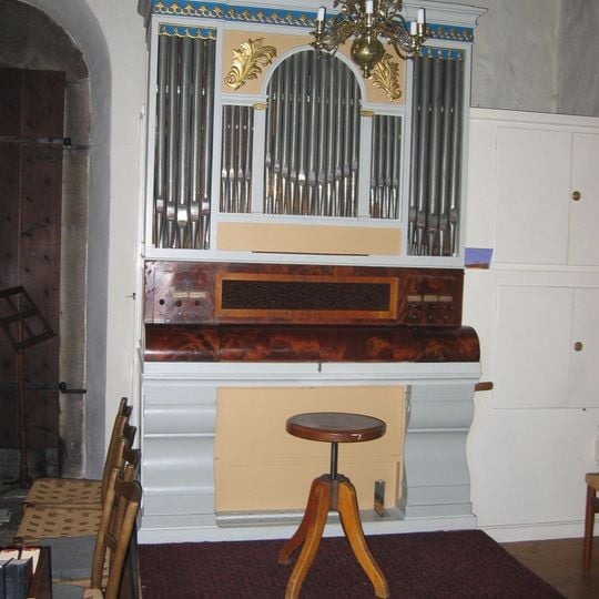 Hjälmseryds gamla kyrkas orgel by Johannes Magnusson