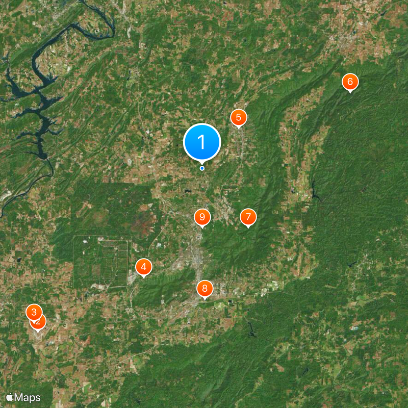 Contea di Calhoun Mappa