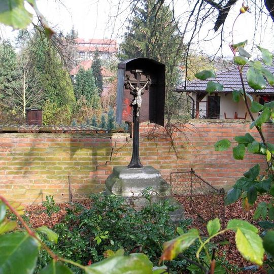 Pamětní kříž u mlýna v Černém Volu