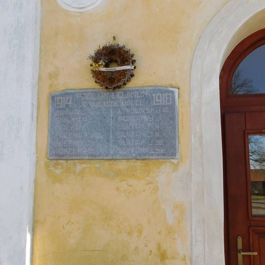 Pamětní deska padlým v I. světové válce v Čáslavsku