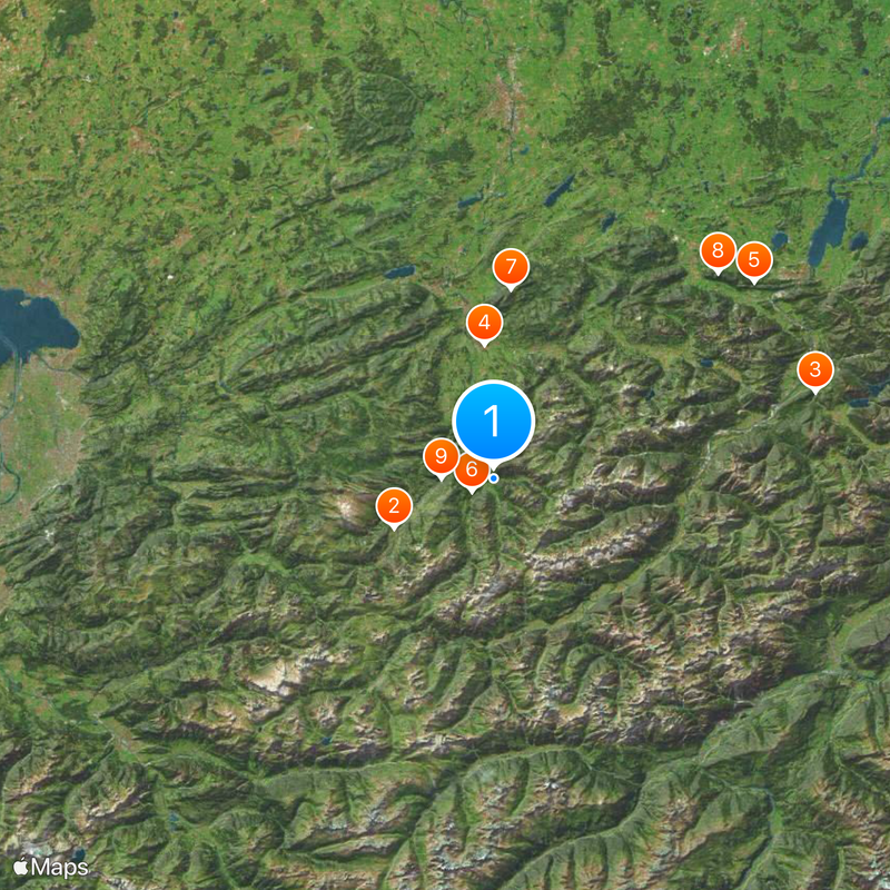 Alpi dell'Algovia Mappa