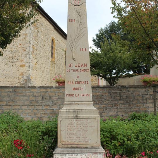 War memorial of Saint-Jean-de-Thurigneux