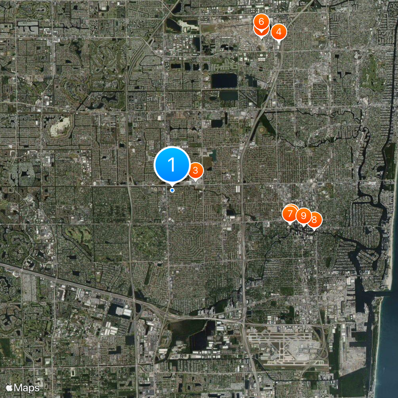 Miami metropolitan area Harita