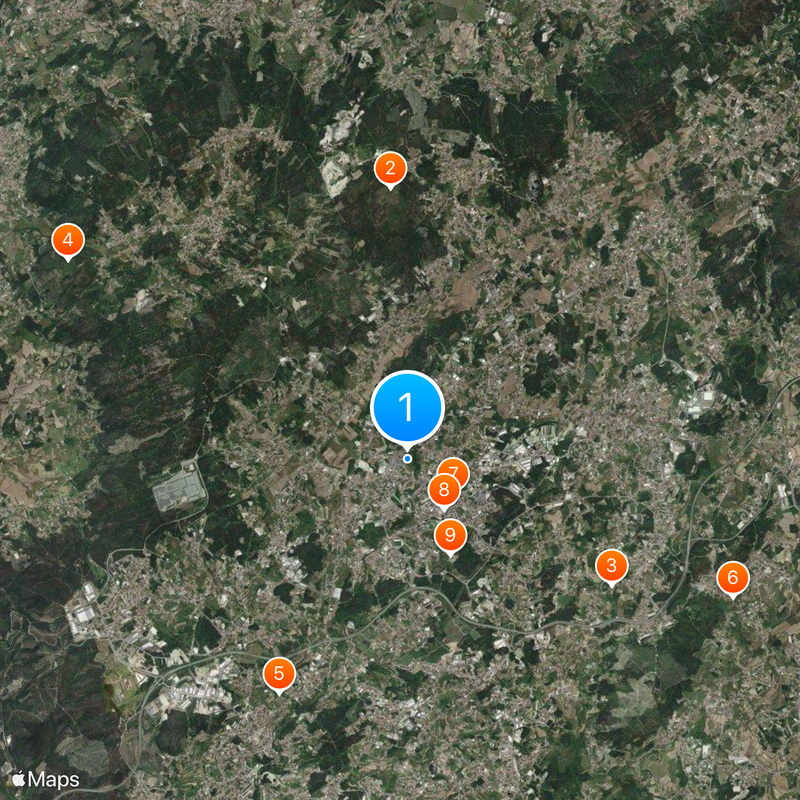 Paços de Ferreira Mappa