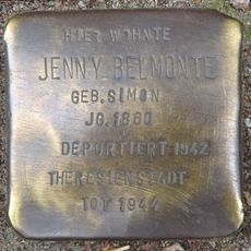 Stolperstein en memoria de Jenny Belmonte