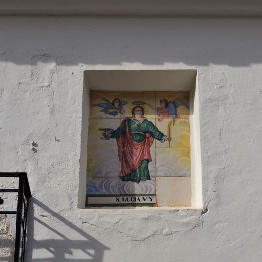 Ceramic panel of Saint Lucy