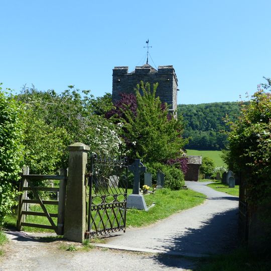 Gates and gate piers to churchyard of St John the Baptist