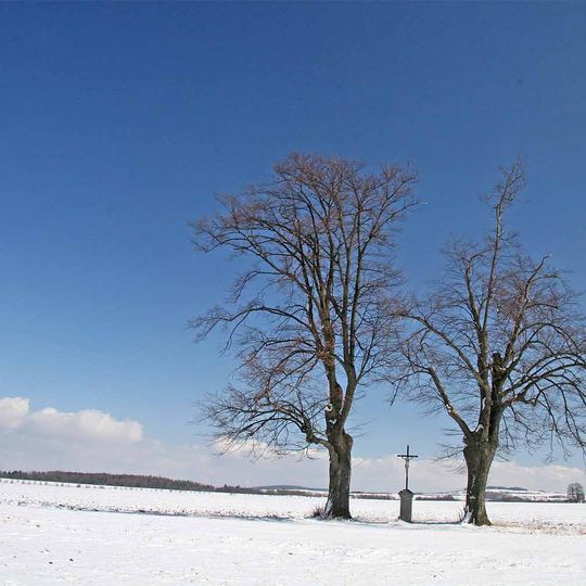 Lípy u křížku v Červeném Hrádku