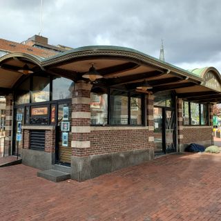 Harvard Square Subway Kiosk