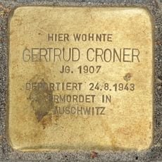 Stolperstein à la mémoire de Gertrud Croner