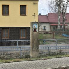 Sloupek s obrázkem svatého Jana Nepomuckého