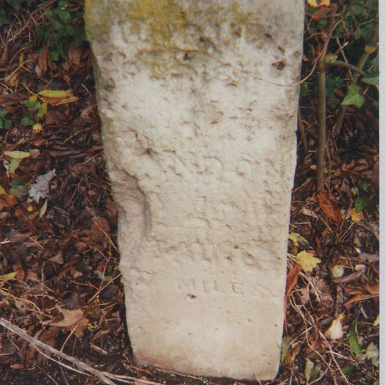 Milestone, Staines Road East; opp No. 286; nr Kempton Park Race Course