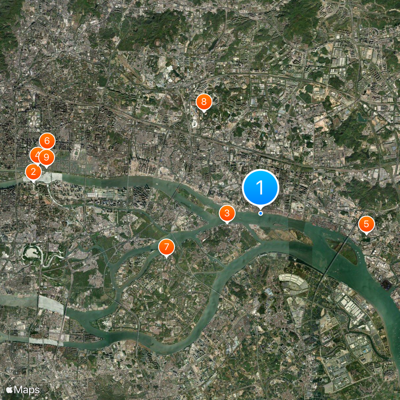 Port of Guangzhou Map