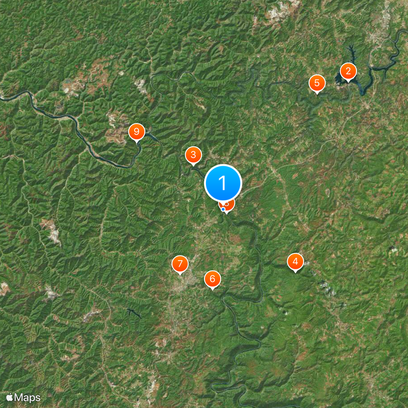 New River Gorge Bridge Map
