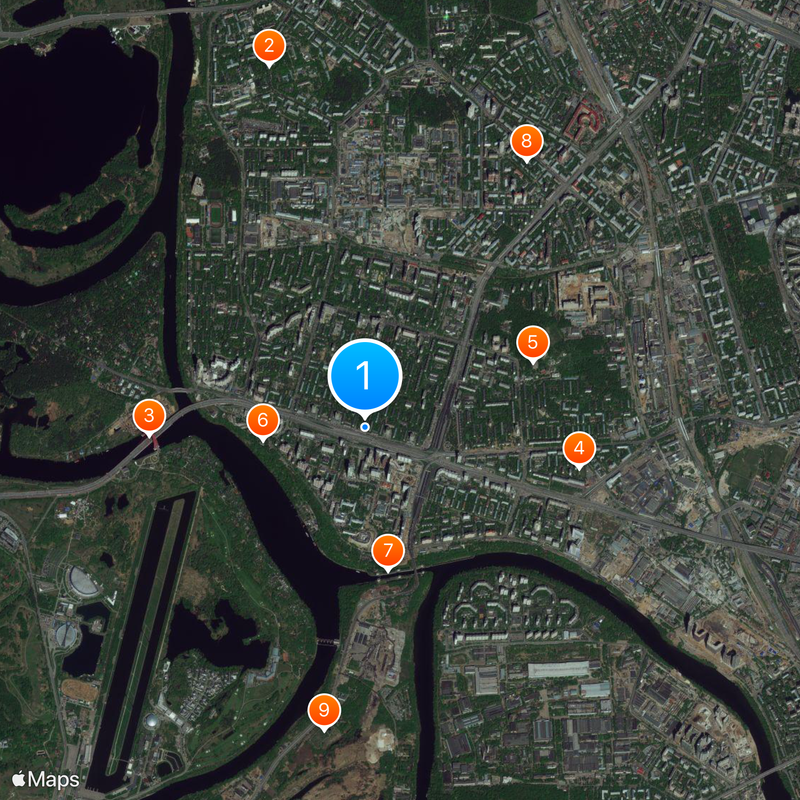 Khoroshevo-Mnevniki District Mapa