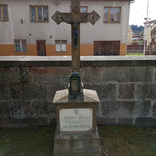 Memorial to 1866 Austro-Prussian war victims in Hostinné