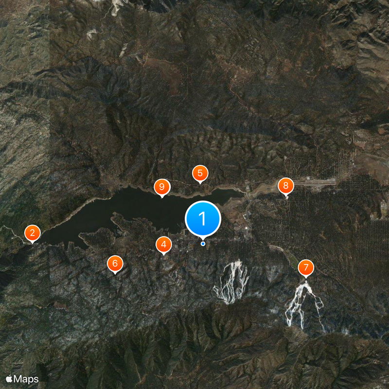 Big Bear Lake Mappa