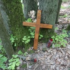 Dřevěný kříž severně od Glorietu