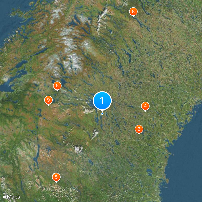 Contea di Jämtland Mappa