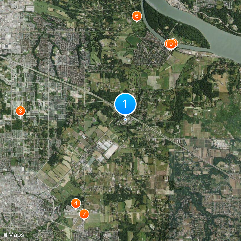 Trinity Western University Map