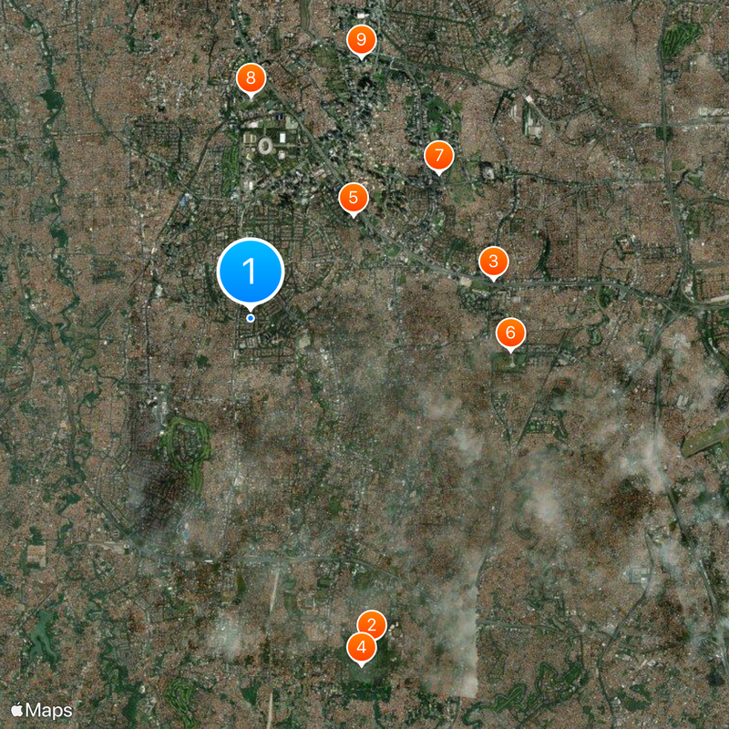 Dżakarta Południowa Mapa