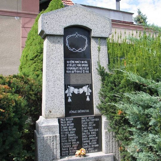 Pomník padlým v 1. světové válce, Slatina u Velvar