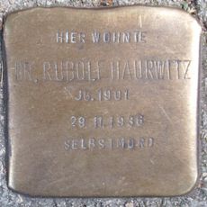 Stolperstein dedicated to Rudolf Haurwitz