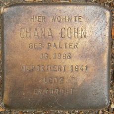 Stolperstein dedicated to Chana Cohn