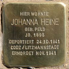 Stolperstein dedicated to Johanna Heine