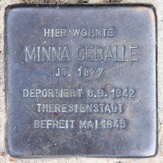 Stolperstein en memoria de Minna Geballe