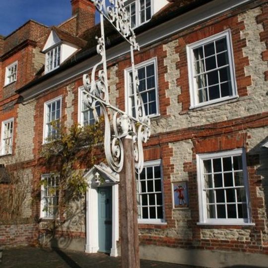 Inn sign approximately 2 metres to South West of numbers 15 and 17