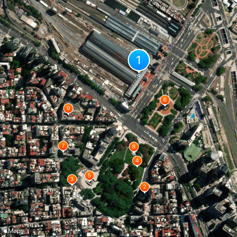 Retiro Mitre train station Map