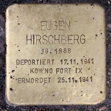 Stolperstein en memoria de Eugen Hirschberg
