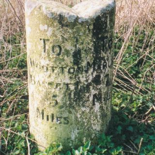 Milestone 300 Metres East Of A4361 Junction