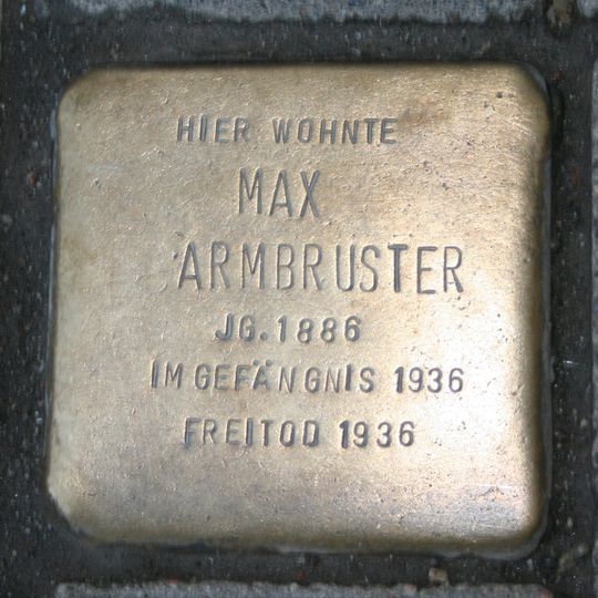 Stolperstein für Max Armbruster